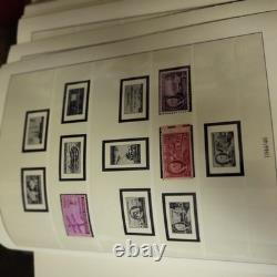 Album de timbres Linder avec timbres neufs et oblitérés sans charnière