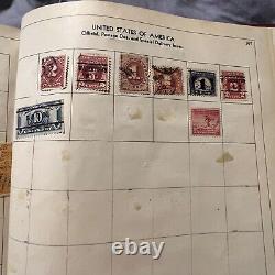 Album de timbres Paragon chargé avec de nombreux timbres WW Chine Canada France Japon Russie