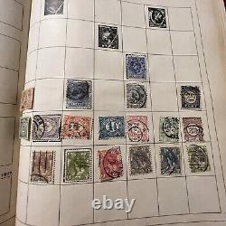 Album de timbres Paragon chargé avec de nombreux timbres WW Chine Canada France Japon Russie