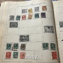 Album de timbres Paragon chargé avec de nombreux timbres WW Chine Canada France Japon Russie