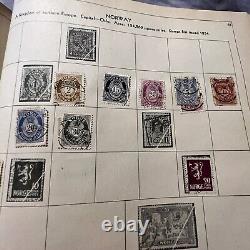 Album de timbres Paragon chargé avec de nombreux timbres WW Chine Canada France Japon Russie