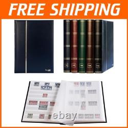 Album de timbres Prophila Couverture Bleue, 60 Pages Blanches