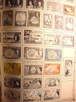 Album de timbres Regent 1958 Aden à Chili & États-Unis 2900+ timbres neufs et oblitérés