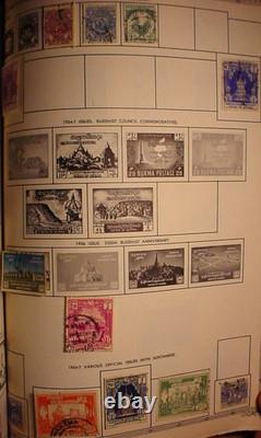 Album de timbres Regent 1958 Aden à Chili & États-Unis 2900+ timbres neufs et oblitérés