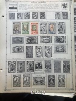 Album de timbres Regent Vintage du monde (1956) avec des centaines de timbres provenant de différents pays