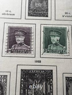 Album de timbres Schwanenberger, timbres oblitérés du monde entier, 208 timbres, 1872-1937, MH