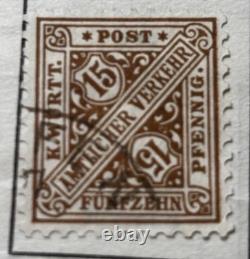Album de timbres Schwanenberger, timbres oblitérés du monde entier, 208 timbres, 1872-1937, MH