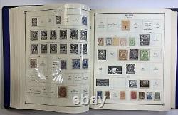 Album de timbres Scott Blue Intl Misc 200+ utilisés/neufs 1886-1939. KP-094