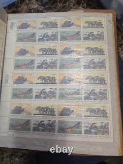 Album de timbres Scott International Blue 1960-1961 Partie 5 avec timbres