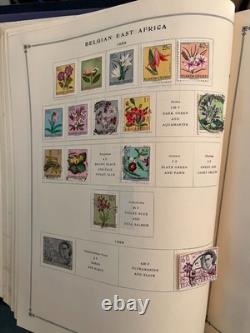 Album de timbres Scott International Worldwide Partie III et collection de timbres