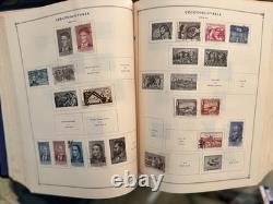 Album de timbres Scott International Worldwide Partie III et collection de timbres