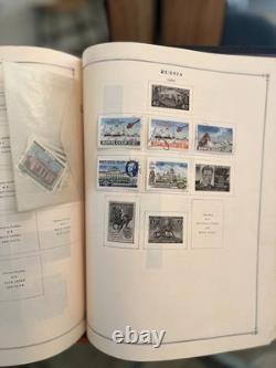 Album de timbres Scott International Worldwide Partie III et collection de timbres