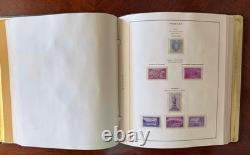Album de timbres Scott national sans charnières avec commémoratifs neufs sans charnière de 1936 à 1975, en bon état