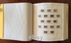 Album de timbres Scott national sans charnières avec commémoratifs neufs sans charnière de 1936 à 1975, en bon état