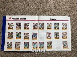 Album de timbres Sunoco NFL Action 128- Page (Deluxe) de 1972 Presque complet COLLECTIBLE
