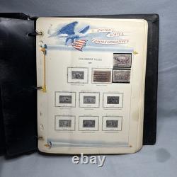 Album de timbres US White Ace avec classeur et pages, émissions régulières 1984-2001