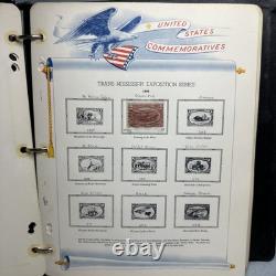 Album de timbres US White Ace avec classeur et pages, émissions régulières 1984-2001