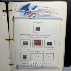 Album de timbres US White Ace avec classeur et pages, émissions régulières 1984-2001