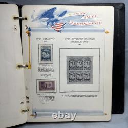 Album de timbres US White Ace avec classeur et pages, émissions régulières 1984-2001