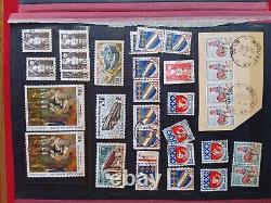 Album de timbres anciens de collection Vtg France Stockbook Valeur Sower Sage Merson Bob