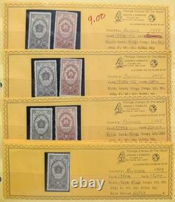 Album de timbres de Russie - Collection précoce de timbres neufs et oblitérés, valeur Scott 7 500 $+