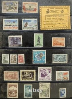 Album de timbres de Russie - Collection précoce de timbres neufs et oblitérés, valeur Scott 7 500 $+