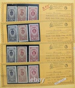 Album de timbres de Russie - Collection précoce de timbres neufs et oblitérés, valeur Scott 7 500 $+