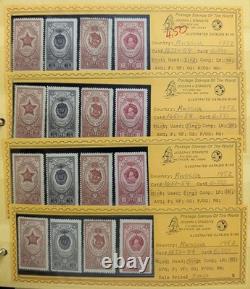 Album de timbres de Russie - Collection précoce de timbres neufs et oblitérés, valeur Scott 7 500 $+