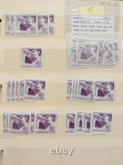Album de timbres de Russie - Collection précoce de timbres neufs et oblitérés, valeur Scott 7 500 $+