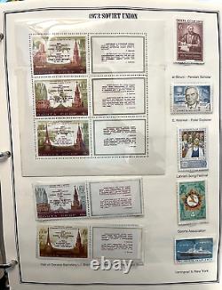 Album de timbres de la collection de l'Union soviétique 1967-1991 Dernières années Russie 1250 + timbres