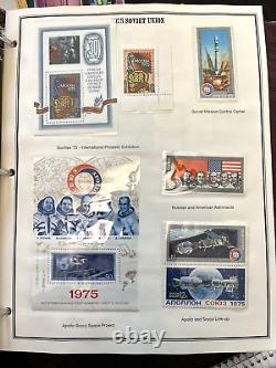 Album de timbres de la collection de l'Union soviétique 1967-1991 Dernières années Russie 1250 + timbres