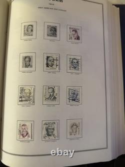 Album de timbres de la liberté des États-Unis rempli de 549 timbres vintage américains