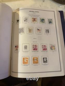 Album de timbres de la liberté des États-Unis rempli de 549 timbres vintage américains