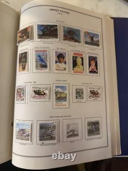 Album de timbres de la liberté des États-Unis rempli de 549 timbres vintage américains