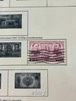 Album de timbres des États-Unis Kennedy 1964 Plus de 170 timbres de 1908 et plus