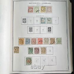 Album de timbres des Pays-Bas de 1982 Minkus avec Antilles Curacao Java Sumatra & Nouvelle-Guinée