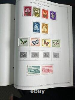 Album de timbres des Pays-Bas de 1982 Minkus avec Antilles Curacao Java Sumatra & Nouvelle-Guinée