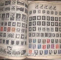 Album de timbres du monde Aristocrat 1957, classeur avec de nombreux timbres étrangers et nationaux