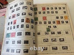 Album de timbres du monde Grossman Aristocrat 1957 avec plus de 1650 timbres Voir des photos d'échantillon