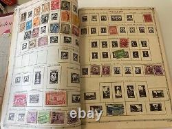 Album de timbres du monde Grossman Aristocrat 1957 avec plus de 1650 timbres Voir des photos d'échantillon