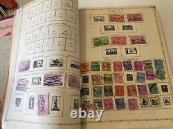 Album de timbres du monde Grossman Aristocrat 1957 avec plus de 1650 timbres Voir des photos d'échantillon