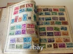 Album de timbres du monde Grossman Aristocrat 1957 avec plus de 1650 timbres Voir des photos d'échantillon