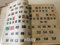 Album de timbres du monde Grossman Aristocrat 1957 avec plus de 1650 timbres Voir des photos d'échantillon