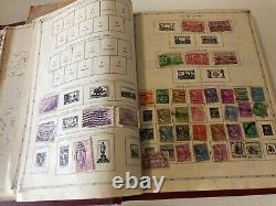 Album de timbres du monde Grossman Aristocrat 1957 avec plus de 1650 timbres Voir des photos d'échantillon