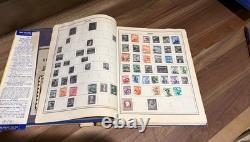 Album de timbres du monde Vintage H. E. Harris Le Nouvel Ambassadeur Collection Lot