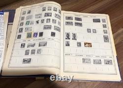 Album de timbres du monde Vintage H. E. Harris Le Nouvel Ambassadeur Collection Lot