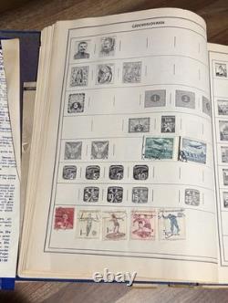 Album de timbres du monde Vintage H. E. Harris Le Nouvel Ambassadeur Collection Lot