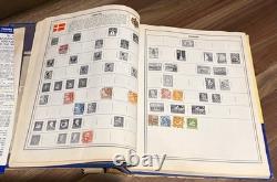 Album de timbres du monde Vintage H. E. Harris Le Nouvel Ambassadeur Collection Lot