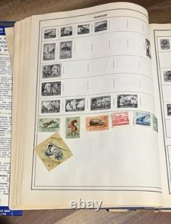 Album de timbres du monde Vintage H. E. Harris Le Nouvel Ambassadeur Collection Lot