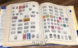 Album de timbres du monde Vintage H. E. Harris Le Nouvel Ambassadeur Collection Lot